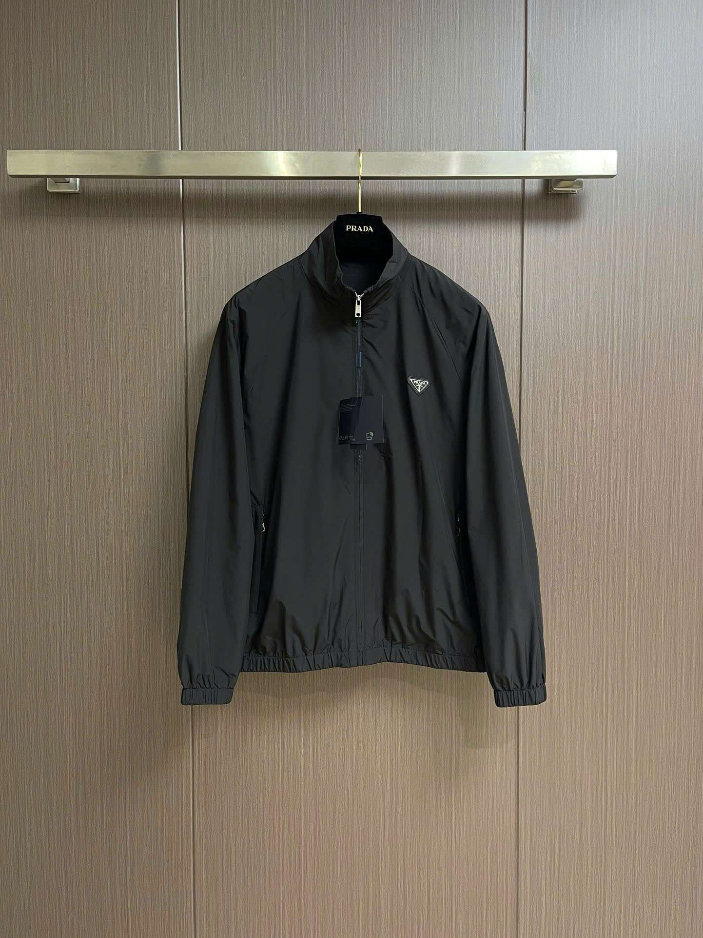 프라다 스탠드 칼라 남성 자켓