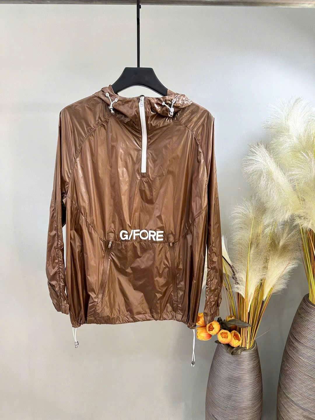 지포어 앞뒤 로고 남성 골프 상의