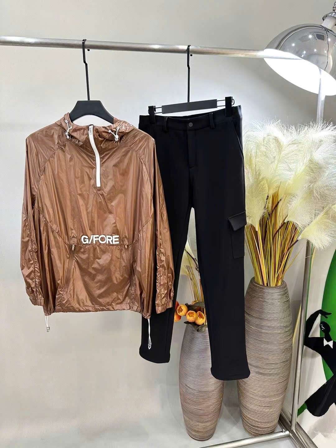 지포어 앞뒤 로고 남성 골프 상의