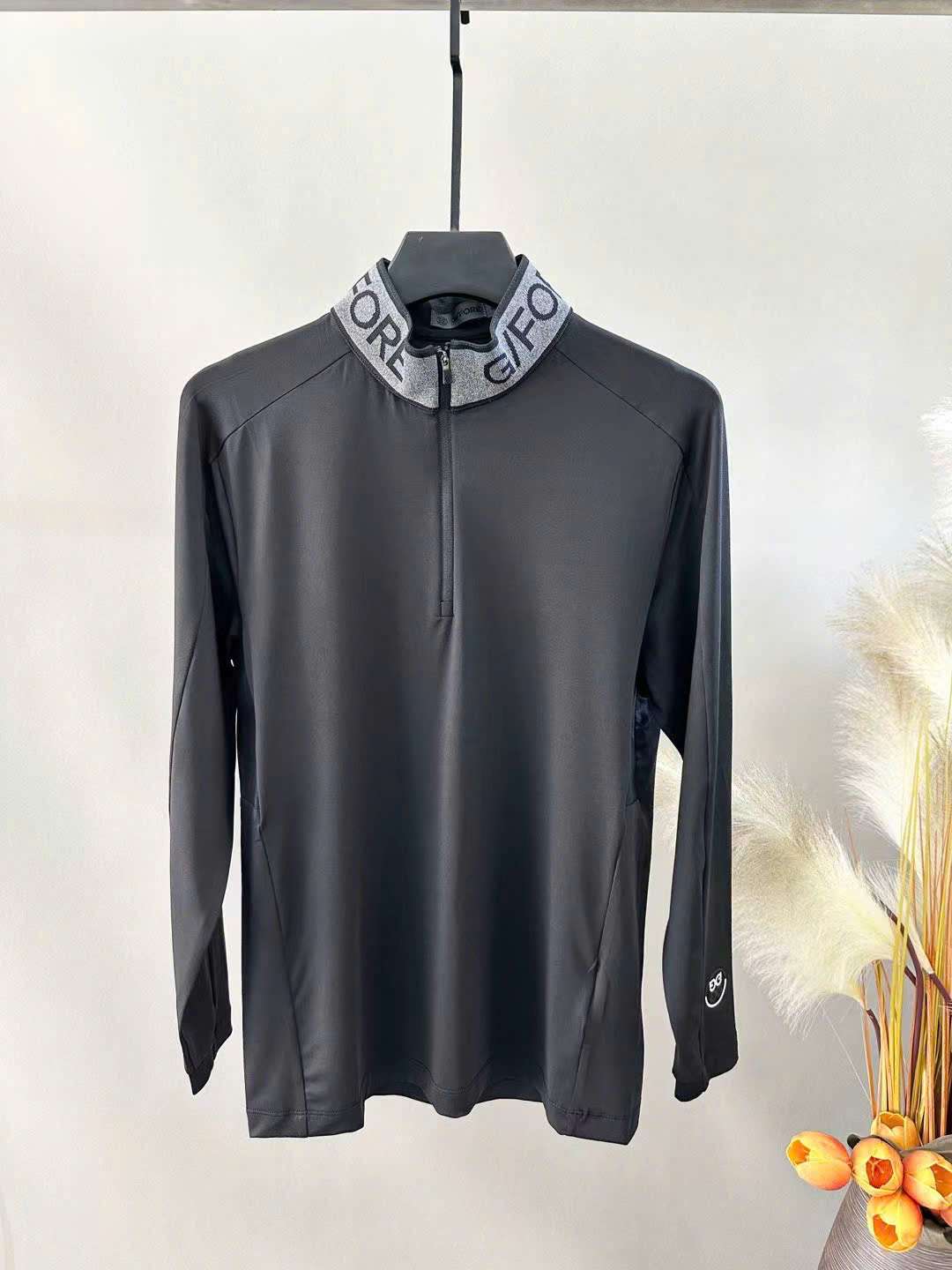 지포어 자수 로고 남성 골프 긴팔티