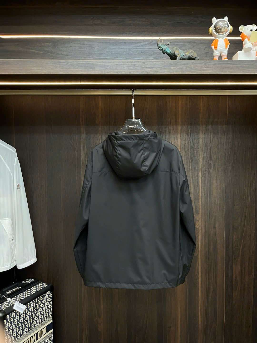 몽클레르 가슴 & 소매 로고 남성 바람막이