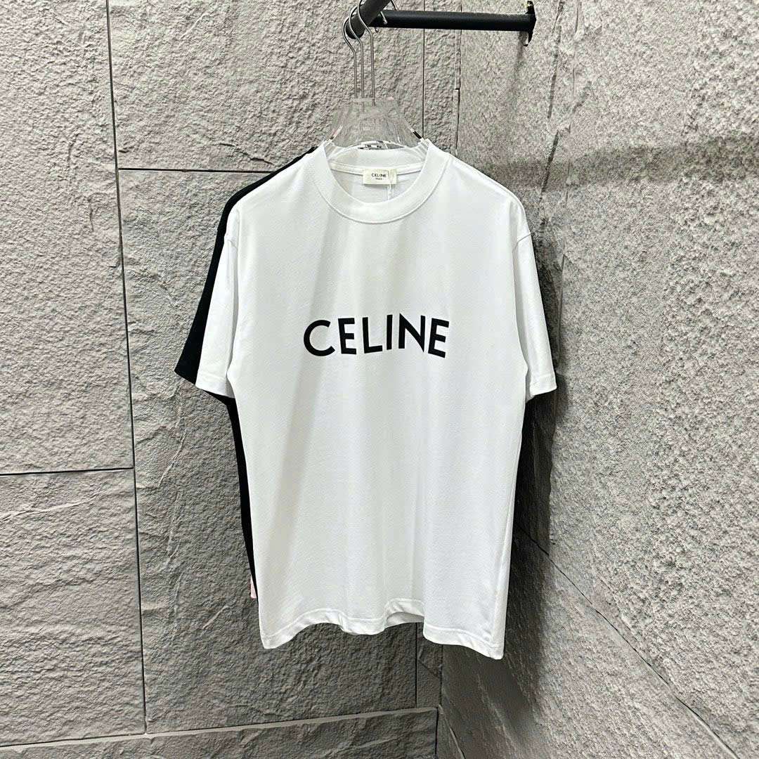 셀린느 가슴 로고 남여공용 반팔티