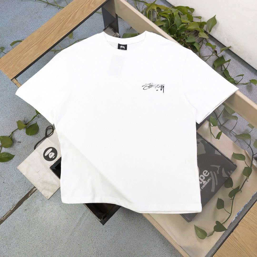 스투시 앞뒤 로고 남여공용 반팔티 (2컬러)