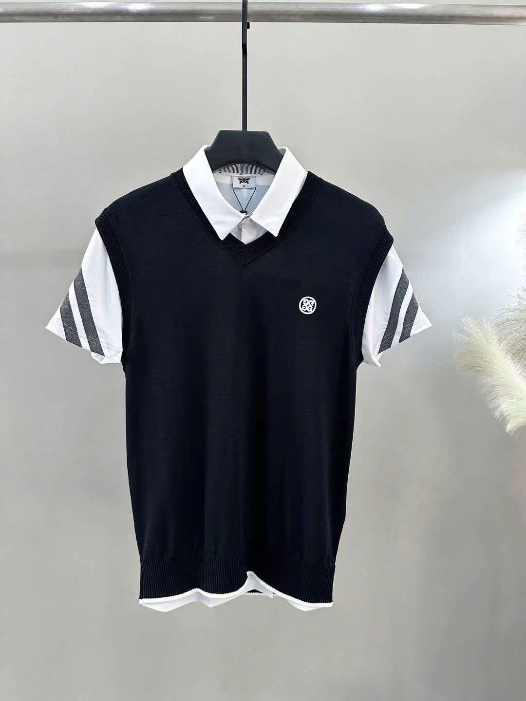 지포어 앞뒤 로고 남성 골프 조끼 (2컬러)