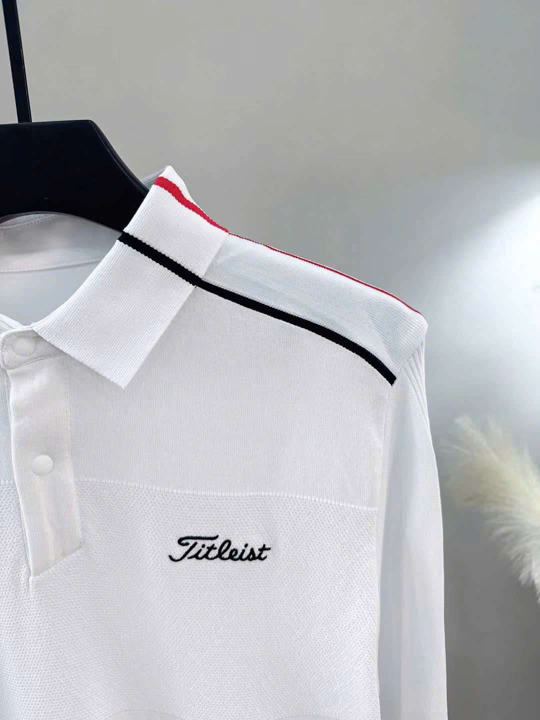 타이틀리스트 자수 로고 남성 골프 긴팔티 (2컬러)