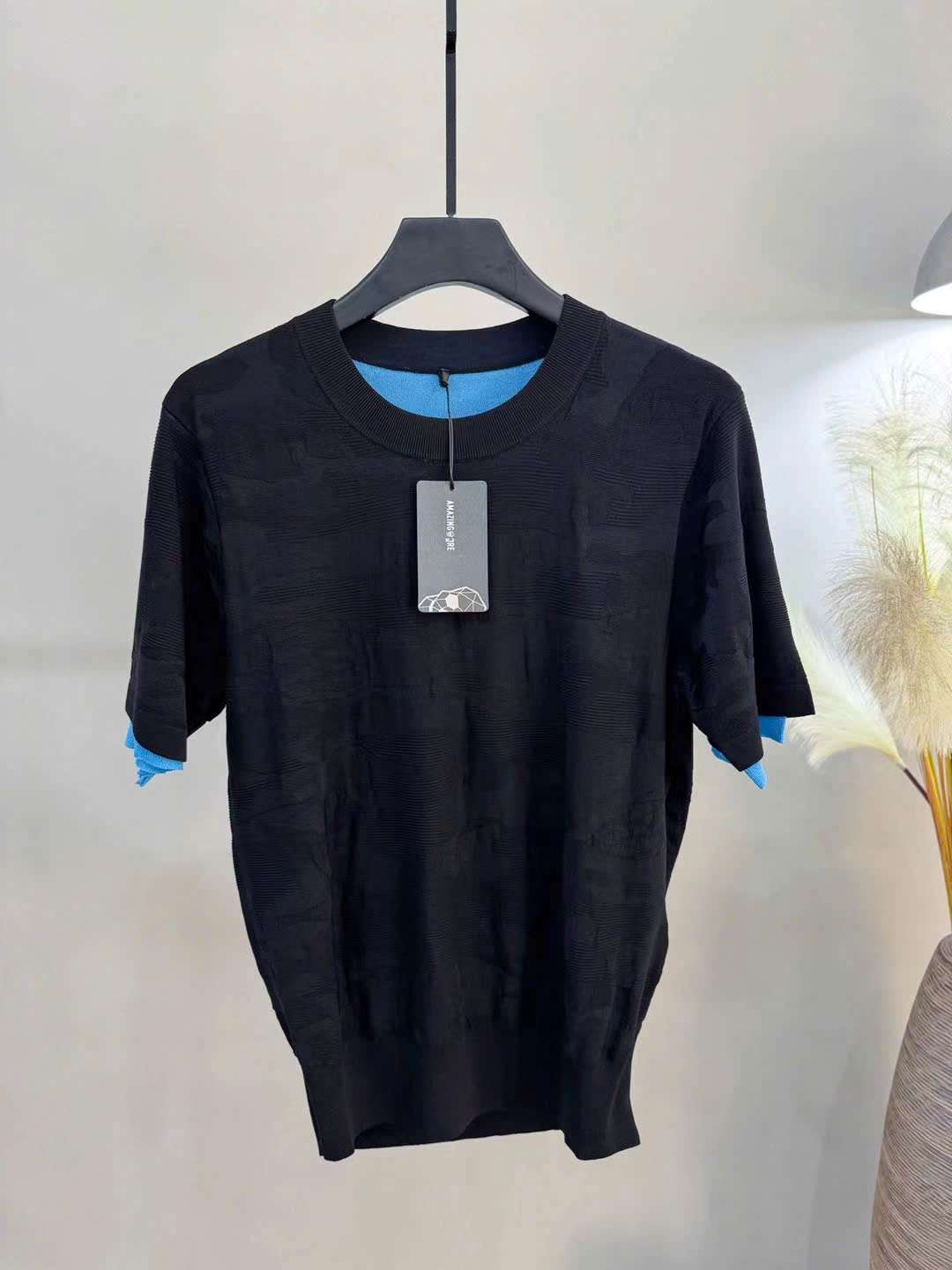 어메이징크리 자수 로고 남성 골프 상의