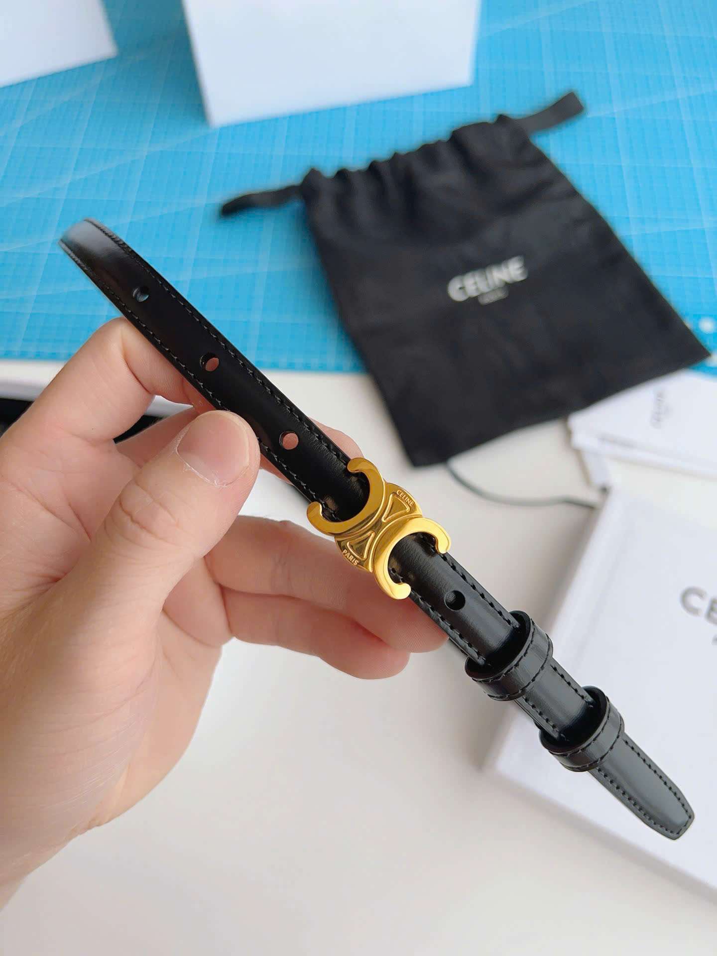 셀린느 로고 여성 벨트 (2컬러)