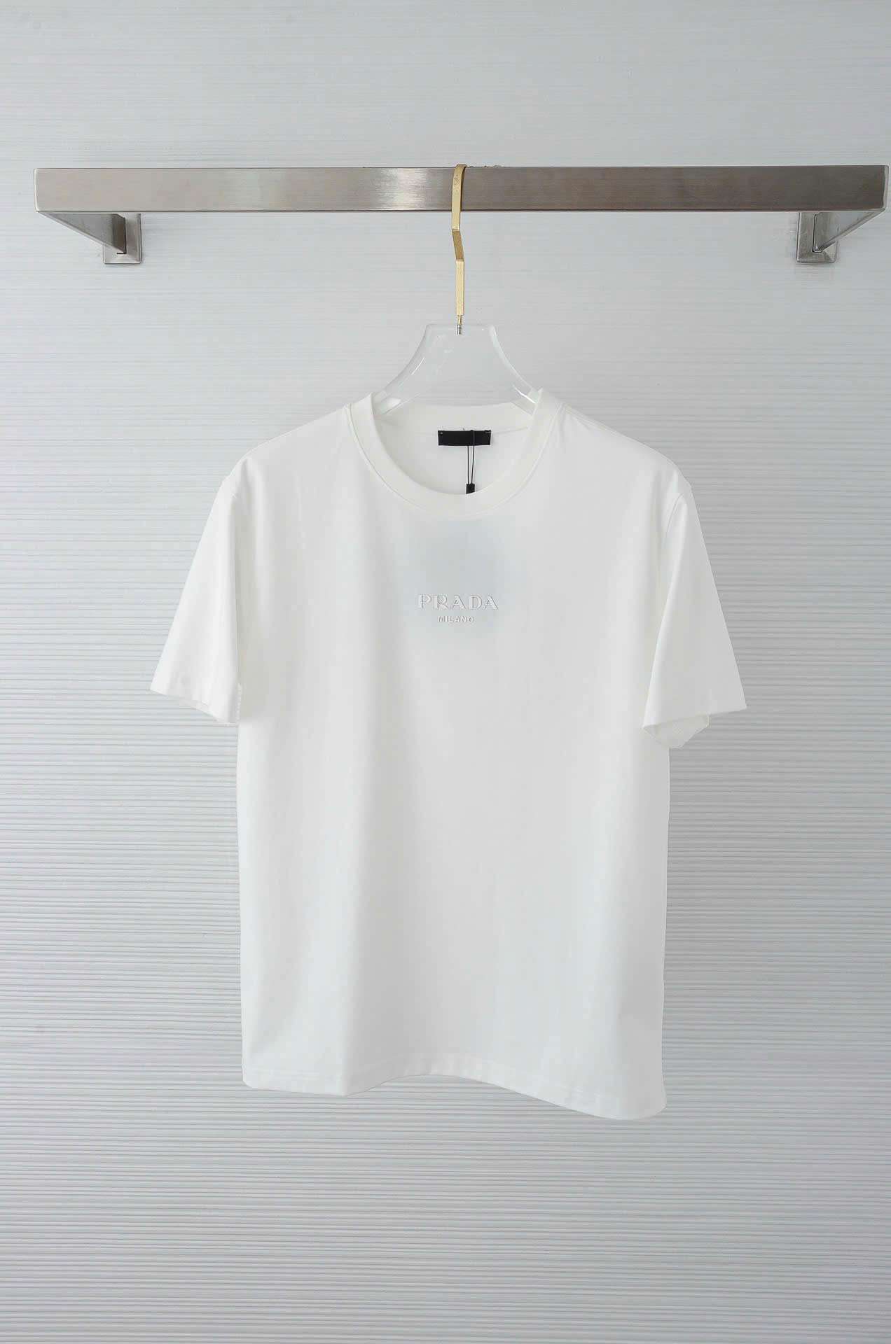 프라다 앞뒤 로고 남성 반필티 (2컬러)