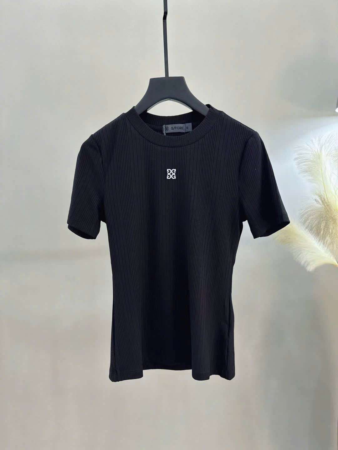 지포어 작은 자수 로고 여성 골프 상의 (2컬러)