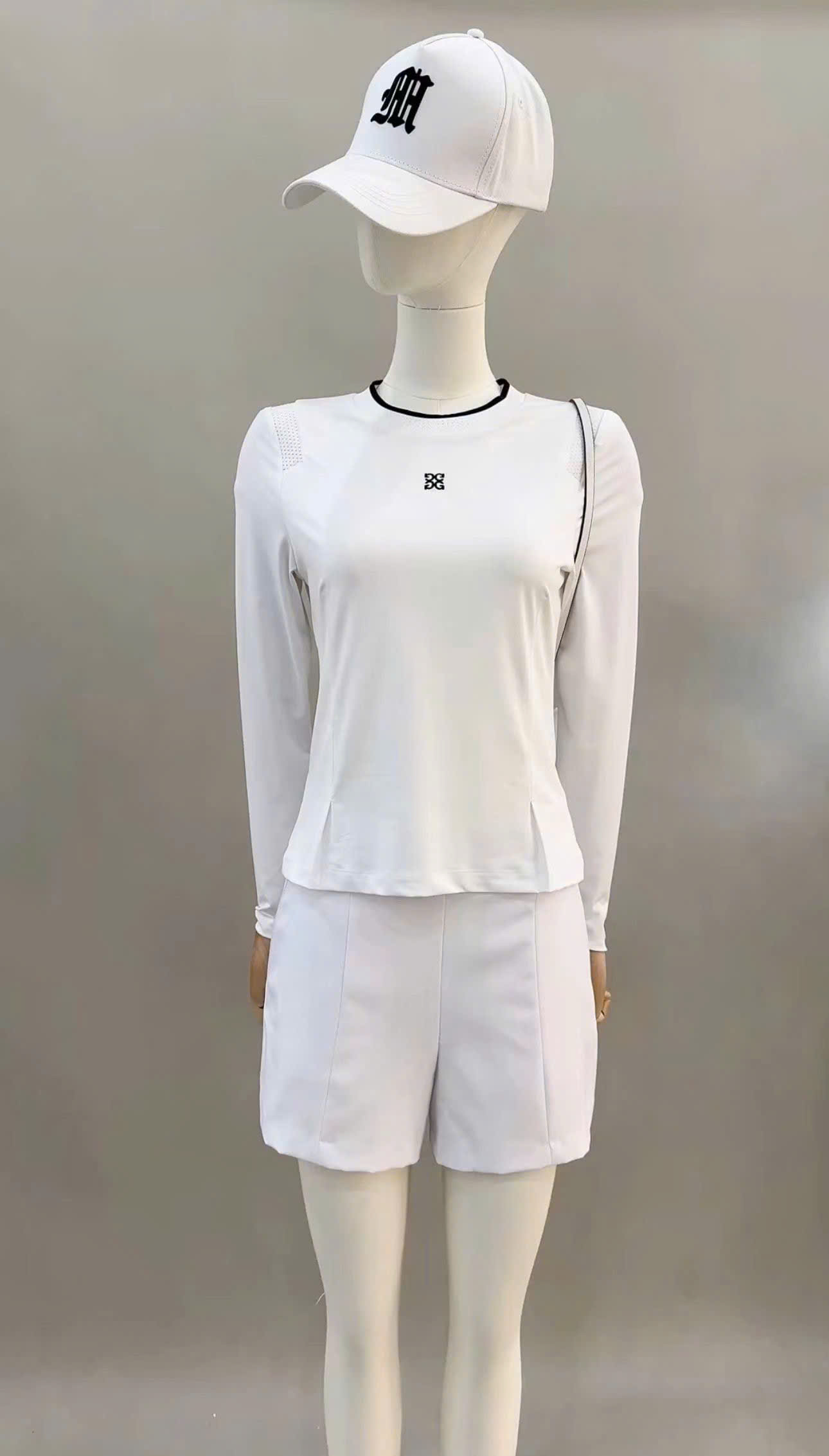 지포어 자수 로고 여성 골프 상의 (2컬러)