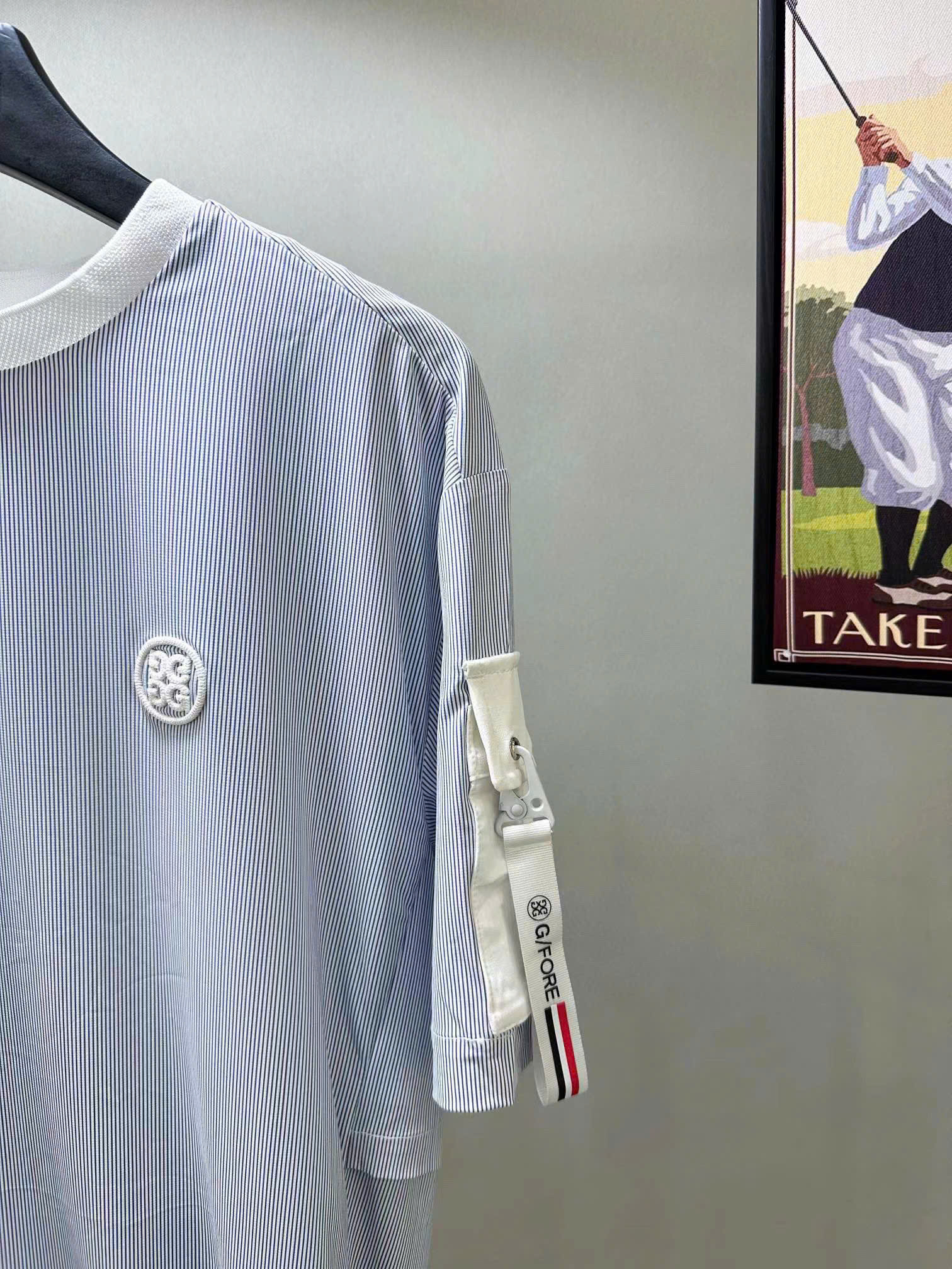 지포어 가슴 로고 남성 골프 반팔티