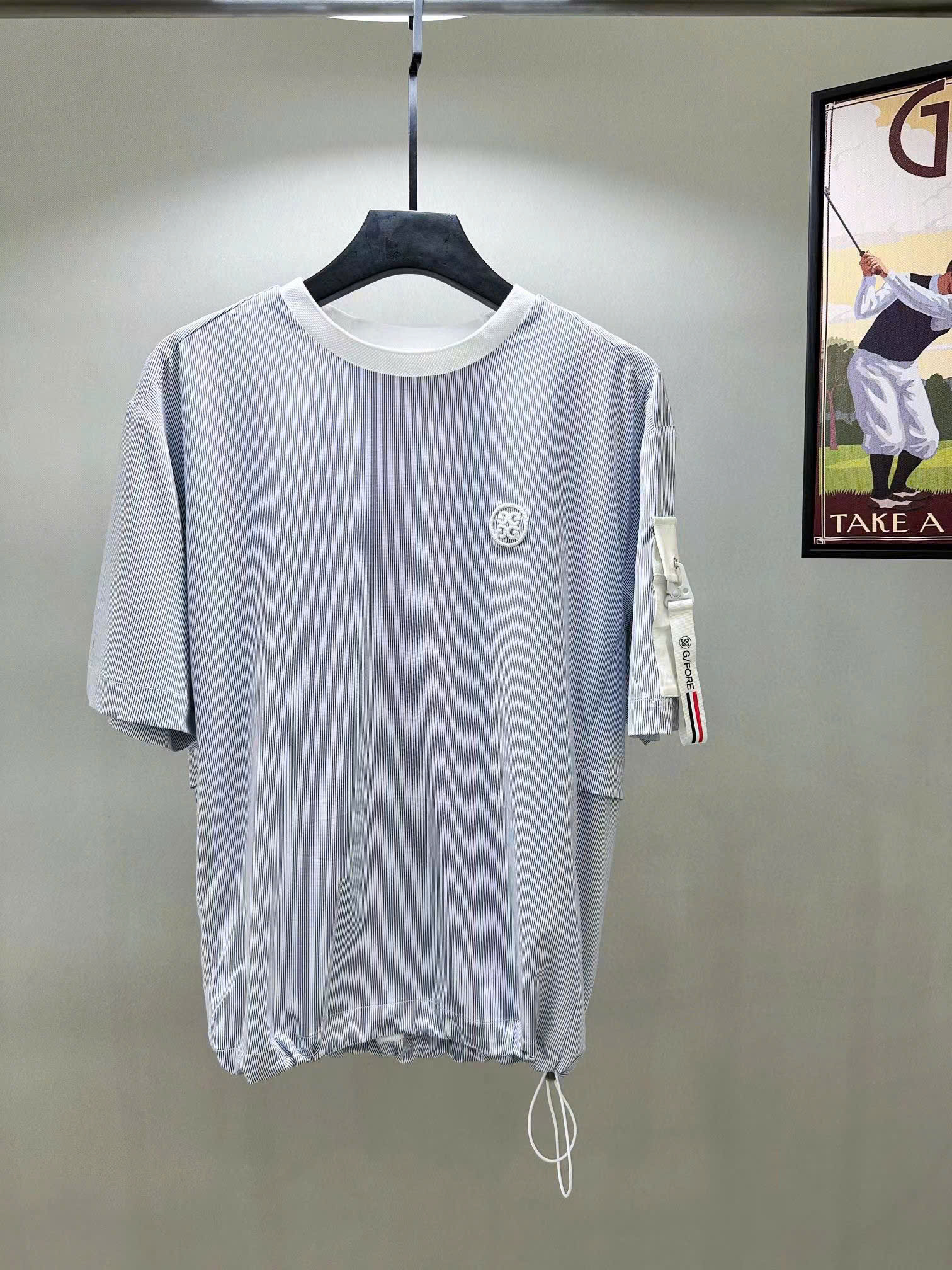 지포어 가슴 로고 남성 골프 반팔티