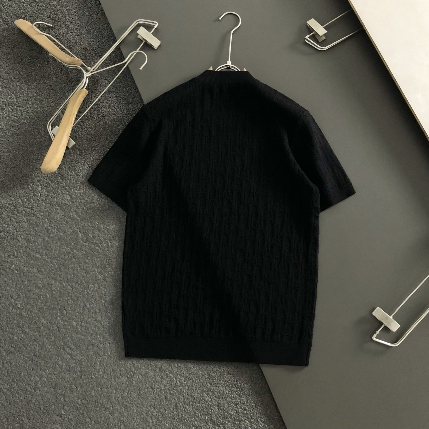 디올 Jacquard Monogram 남성 반팔 니트